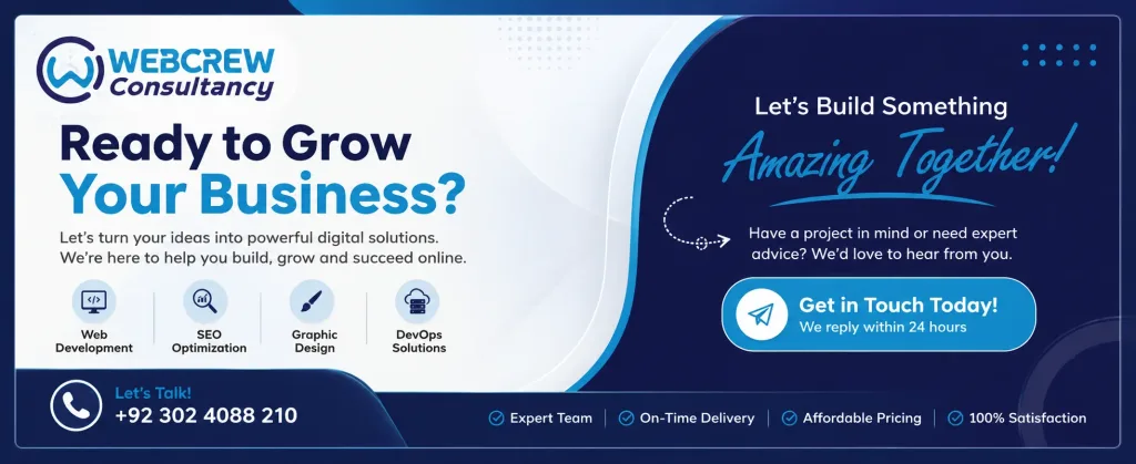 Website development by Webcrew Consultancy